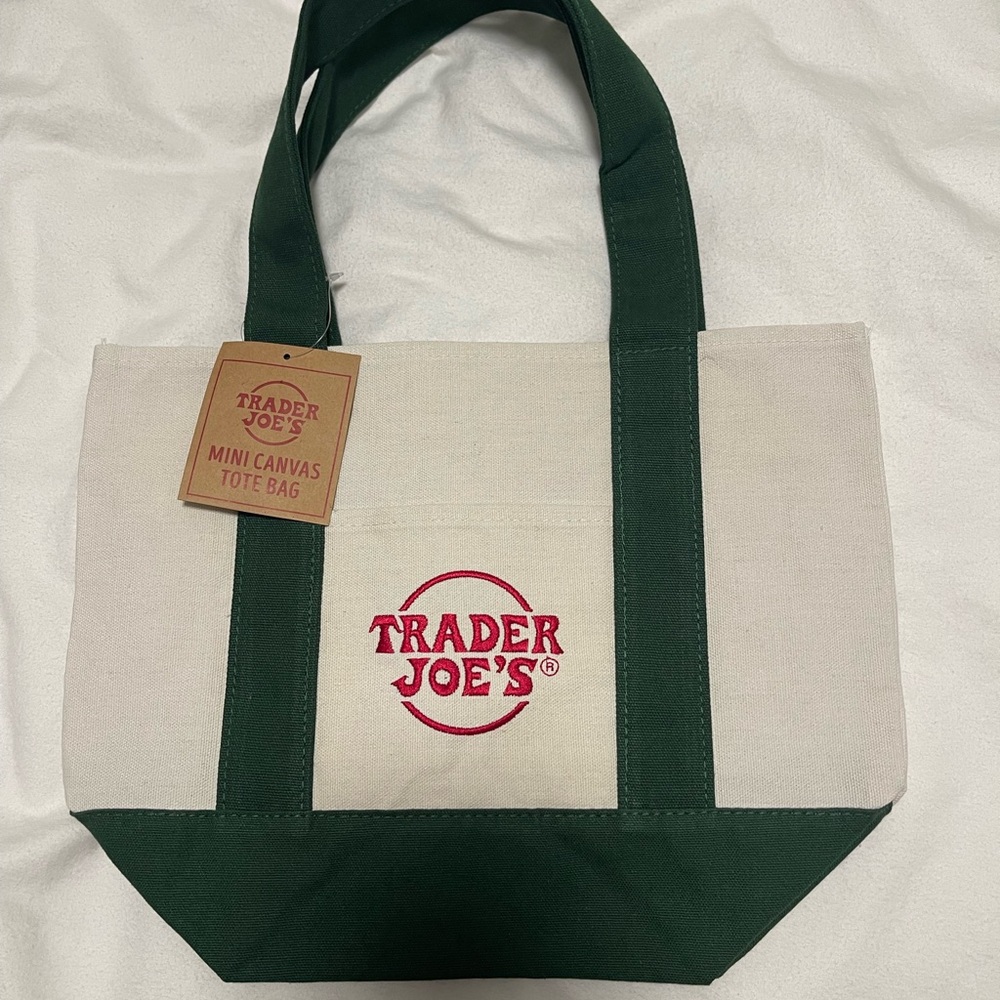 Green Mini Canvas Tote Bag